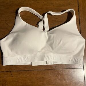 Nike White Sports Bra Racerback Performance